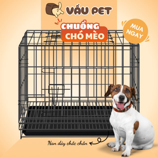 Chuồng Chó Mèo Sơn Tĩnh Điện - Lồng Cho Chó Mèo Gấp Gọn Vẩu Pet Shop