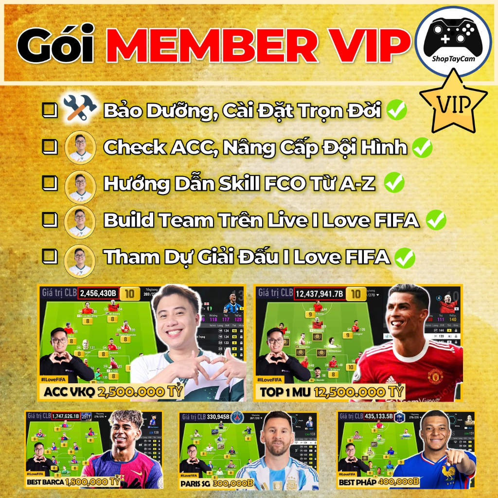 [Quà Tặng] Gói Thành Viên VIP Tay Cầm Chơi Game, Máy Chơi Game, Gaming Gear | SHOPTAYCAM