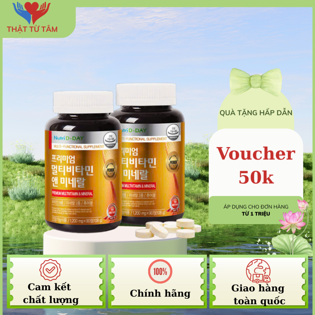 Vitamin tổng hợp Nutri D-Day Premium Multivitamin & Mineral 90v