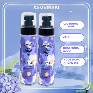(mua 4 tặng 1) Body Mist, nước hoa xịt ơm toàn thân nữ Samvibabi lưu hương 6-8h , mùi hương cho học sinh sinh viên