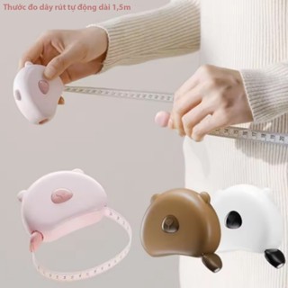 [GAU]Thước dây cuộn tự động đo 3 vòng cơ thể, thước dây gấu mini dài 1.5m đo đa năng