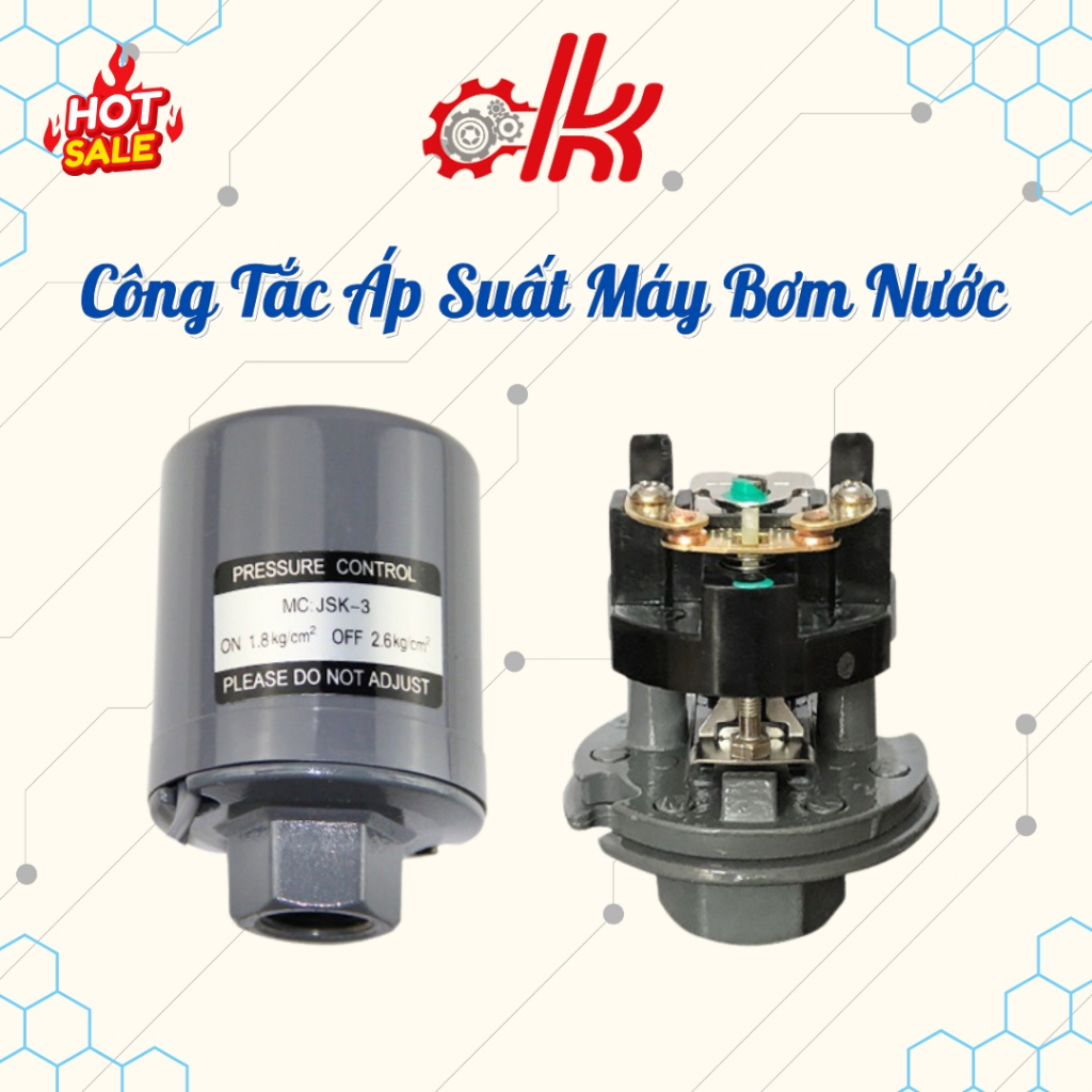 {DỦ KHANG} Công tắc áp suất máy bơm nước - Rơ Le Áp Suất Máy Bơm Nước Tăng Áp - Công Tắc Áp Lực