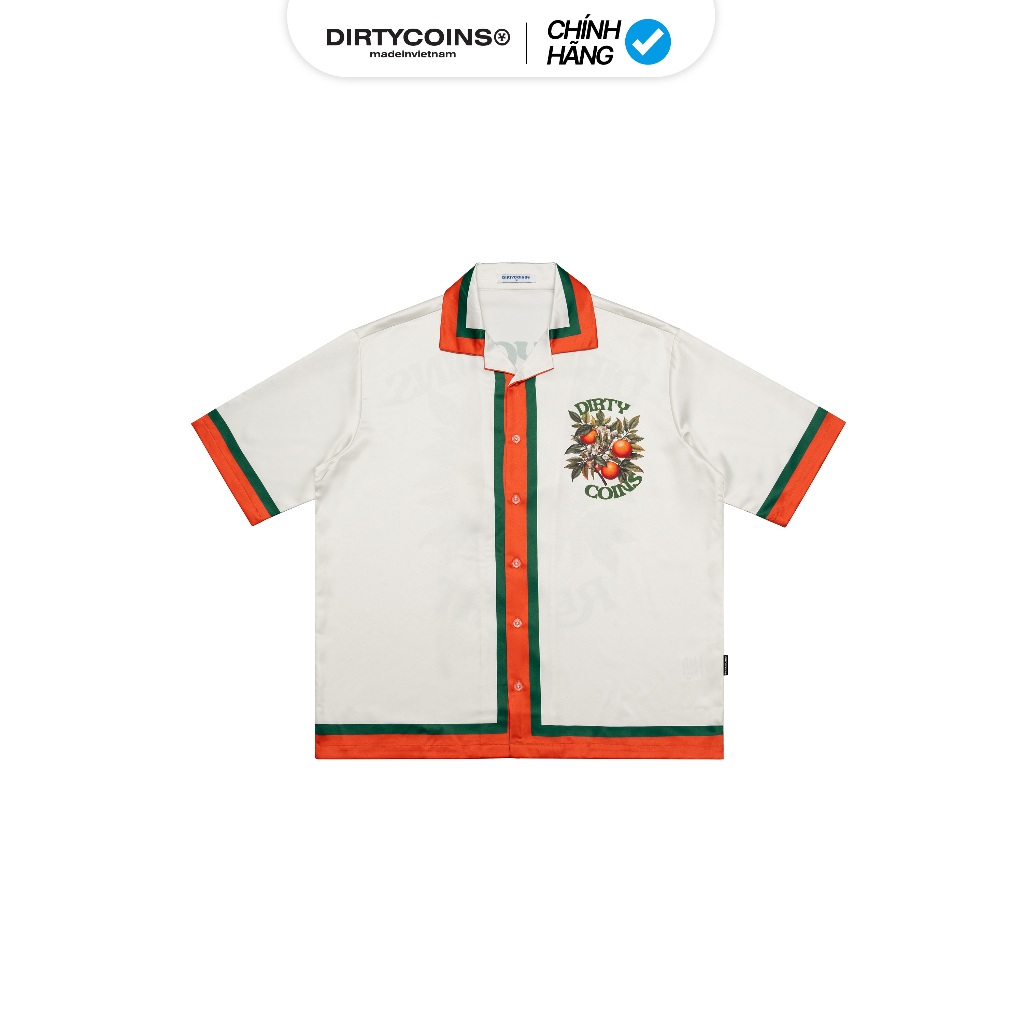 Áo Sơ Mi DirtyCoins Resort Cuban Shirt Cream