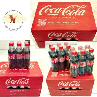  Thùng 24 Chai Nước Ngọt Giải Khát có gas Coca-Cola Vị Nguyên Bản 300ml chai 