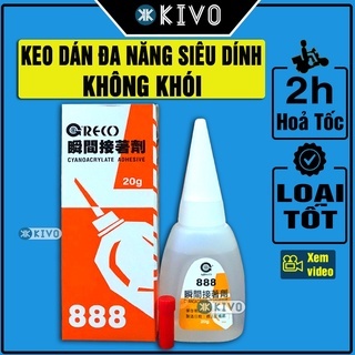 Keo Siêu Dính KHÔNG KHÓI 888, 502-Keo Dán Sắt, Gỗ, Dày, Nhựa, Mica, Cao Su Chịu Nhiệt, Lực Tốt-Kéo D