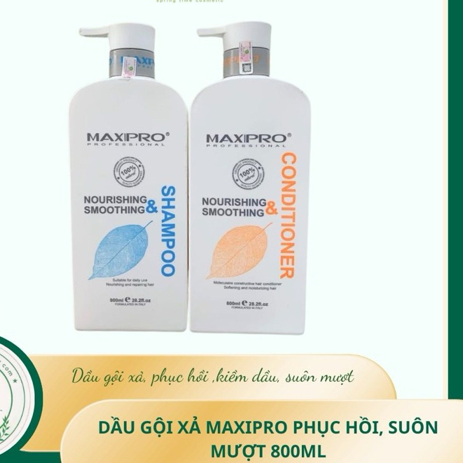 Dầu gội Maxipro kiềm dầu kích thích mọc tóc siêu mượt 800ml