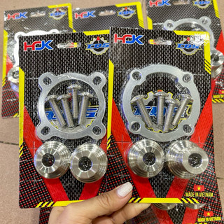 Bộ canh trước Scoopy đi mâm kiểu nhôm CNC ( thớt 6mm+4 ốc 6li 3)