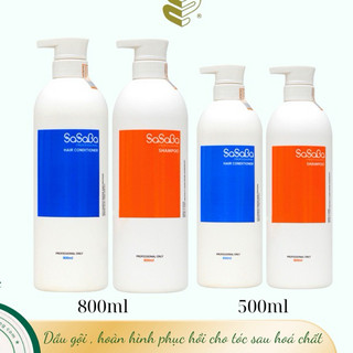 CẶP DẦU GỘI XẢ SASABA PLUS TRÒN VÀ EXTRA VUÔNG 500ml - 800ml