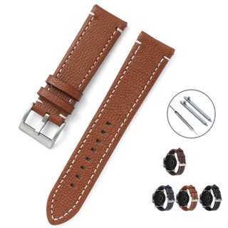  Dây Da Bò Hai Mặt Mềm Cho Đồng Hồ Đeo Tay Truyền Thống và Thông Minh Tặng Chốt Thông Minh Và Dụng Cụ Thay 