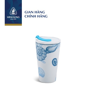 Ly Sứ Dưỡng Sinh Minh Long 0.48 L - Nắp Ống Hút (K1) - Đại Dương