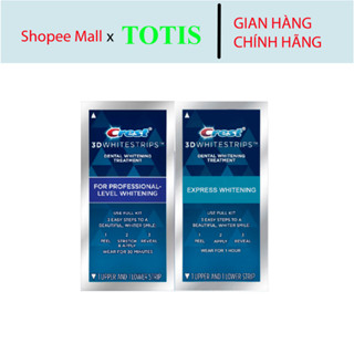 Miếng dán trắng răng Crest 3D White tẩy trắng răng 1 GÓI