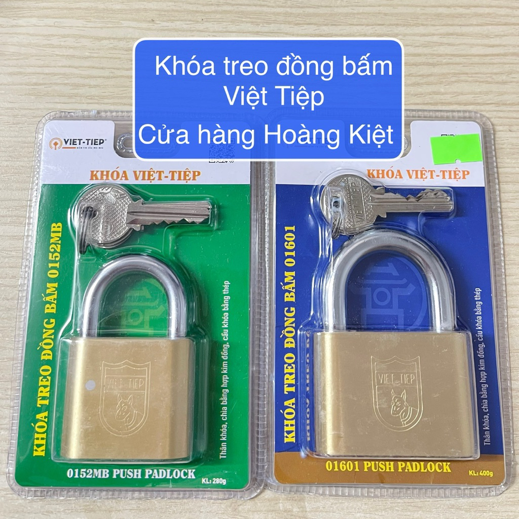 Khóa Treo Đồng Bấm VIỆT TIỆP 0152MB 01601