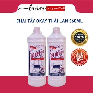 Nước tẩy rửa nhà vệ sinh OKAY Thái Lan 960ml siêu mạnh, đánh tan vết bẩn- CÓ HÓA ĐƠN ĐẦY ĐỦ