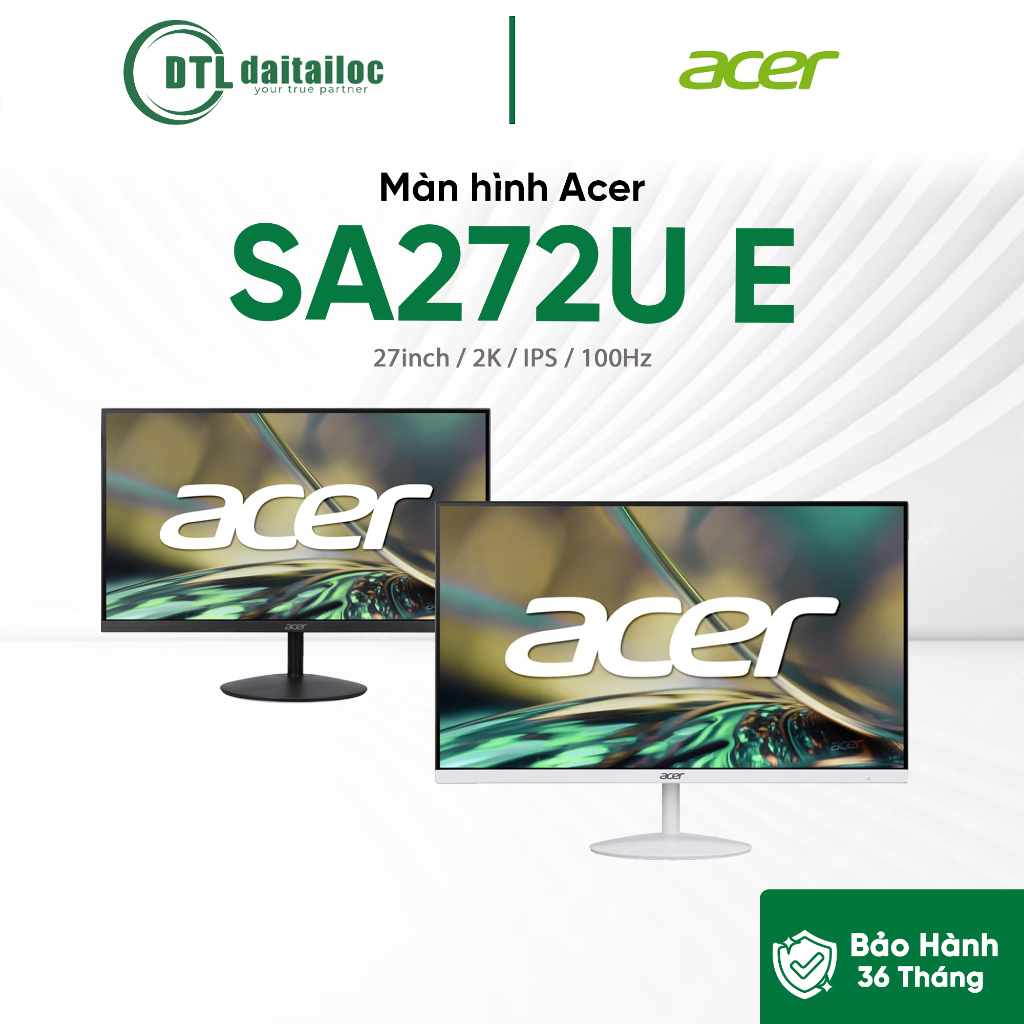 Màn hình Acer SA272U E  27inch | 2K | 100HZ | IPS | Chính Hãng | Bảo Hành 36 tháng