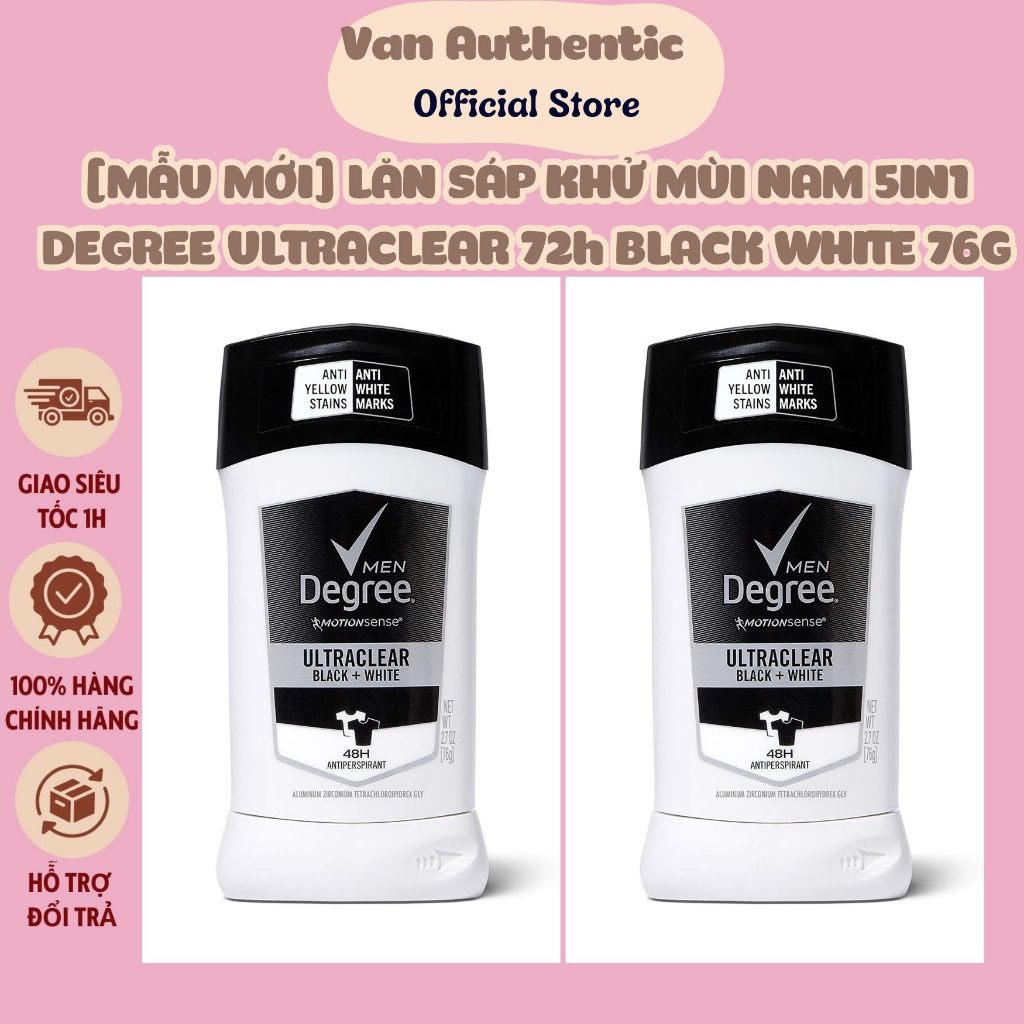 Lăn Sáp Khử Mùi Nam Degree Men UltraClear 76g