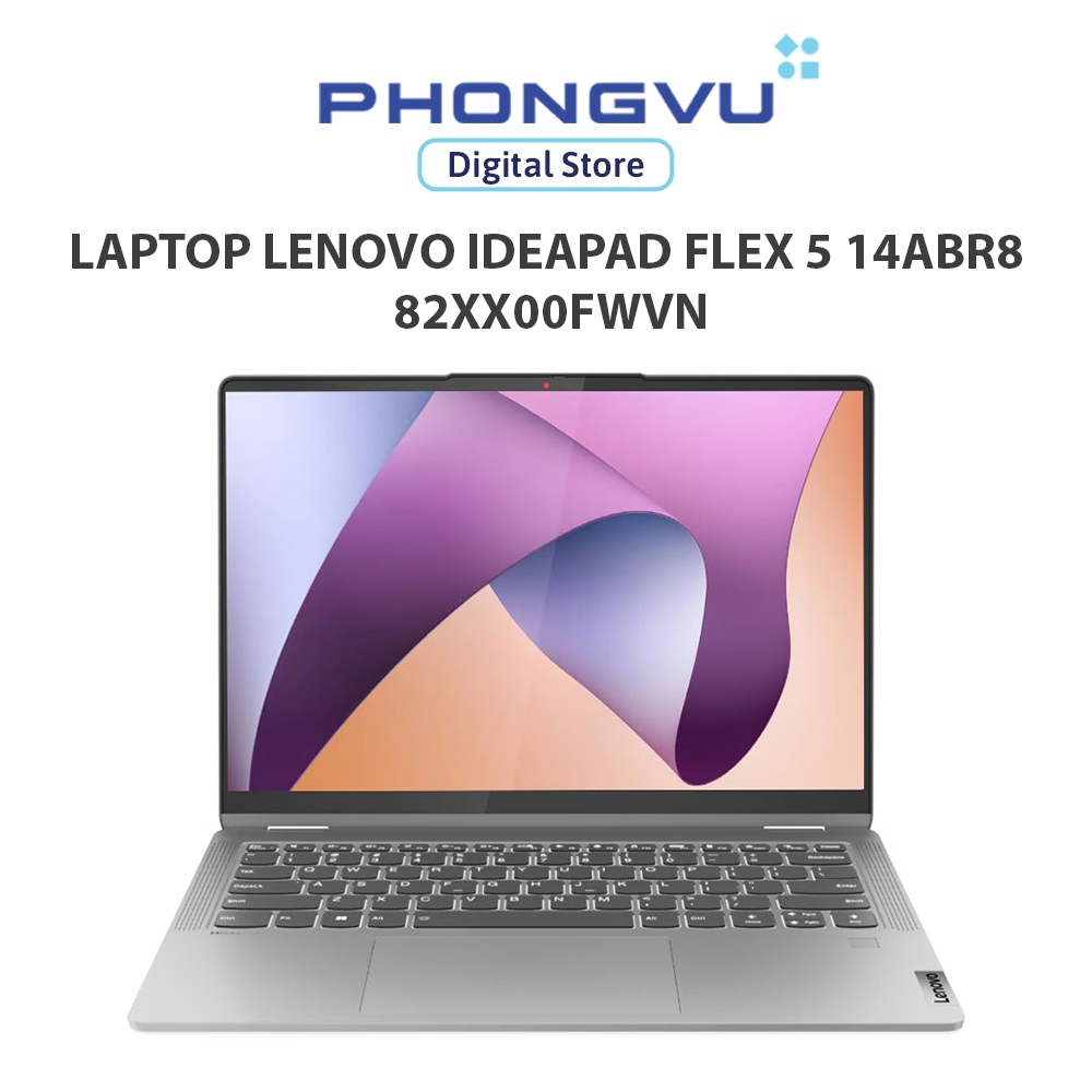 Laptop Lenovo IdeaPad Flex 5 14ABR8 - 82XX00FWVN (AMD Ryzen 7 5825U) (Xám) -Bảo hành 24 tháng