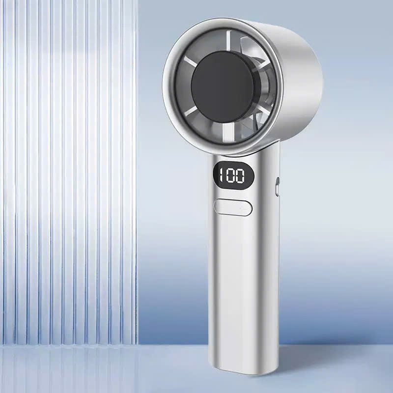 Quạt mini cầm tay 120 cấp gió M120 quạt phản lực di động Turbo 3600mAh ,sạc usb, pin tích điện màn hình led hiển thị pin | BigBuy360 - bigbuy360.vn