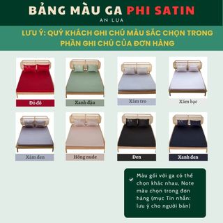 Bộ chăn drap 4 món (MAY THEO YÊU CẦU) An Lụa mịn mát và thân thiện cho da - vải lụa phi satin