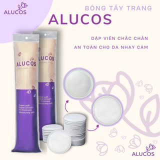 [Combo 05 gói 03 gói] Bông Tẩy Trang Tròn 150 miếng Alucos dày hơn dài hơn rẻ hơn