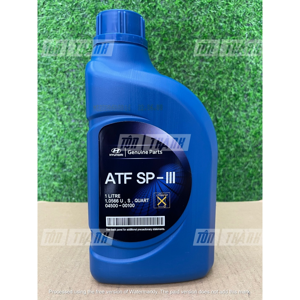 [ HÀNG CHÍNH HÃNG ] DẦU HỘP SỐ TỰ ĐỘNG HYUNDAI KIA ATF SP-III (1 LÍT)  NHẬP KHẨU HÀN QUỐC