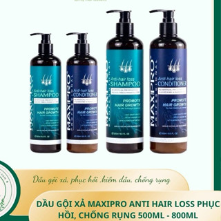  Dầu gội xả Maxipro refreshing siêu phục hồi collagen 500ml - 800ml 