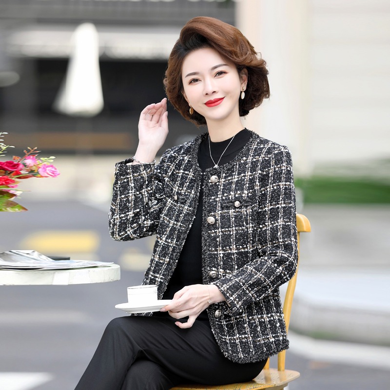 Áo Khoác Dạ Mùa Xuân Cho Mẹ Lịch Sự AD35 - Hàng Quảng Châu Cao Cấp