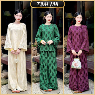  Đồ lam đi lễ chữ thọ TINH NHI sang trọng và thời thượng PP337 