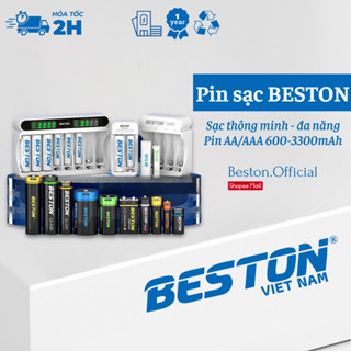 Pin sạc và sạc Ni-Mh 1.2V AA/AAA - Dung lượng cao đến 3300mAh - (BẢO HÀNH 1 NĂM) - BESTON