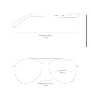 Kính mát Sunnies Studios LUKAS Form Phi công Nam Nữ sang chảnh