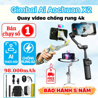 Gimbal điện thoại smart X2, gậy gimbal chống rung 360 độ, bản nâng cấp mới nhất kéo dài 20cm