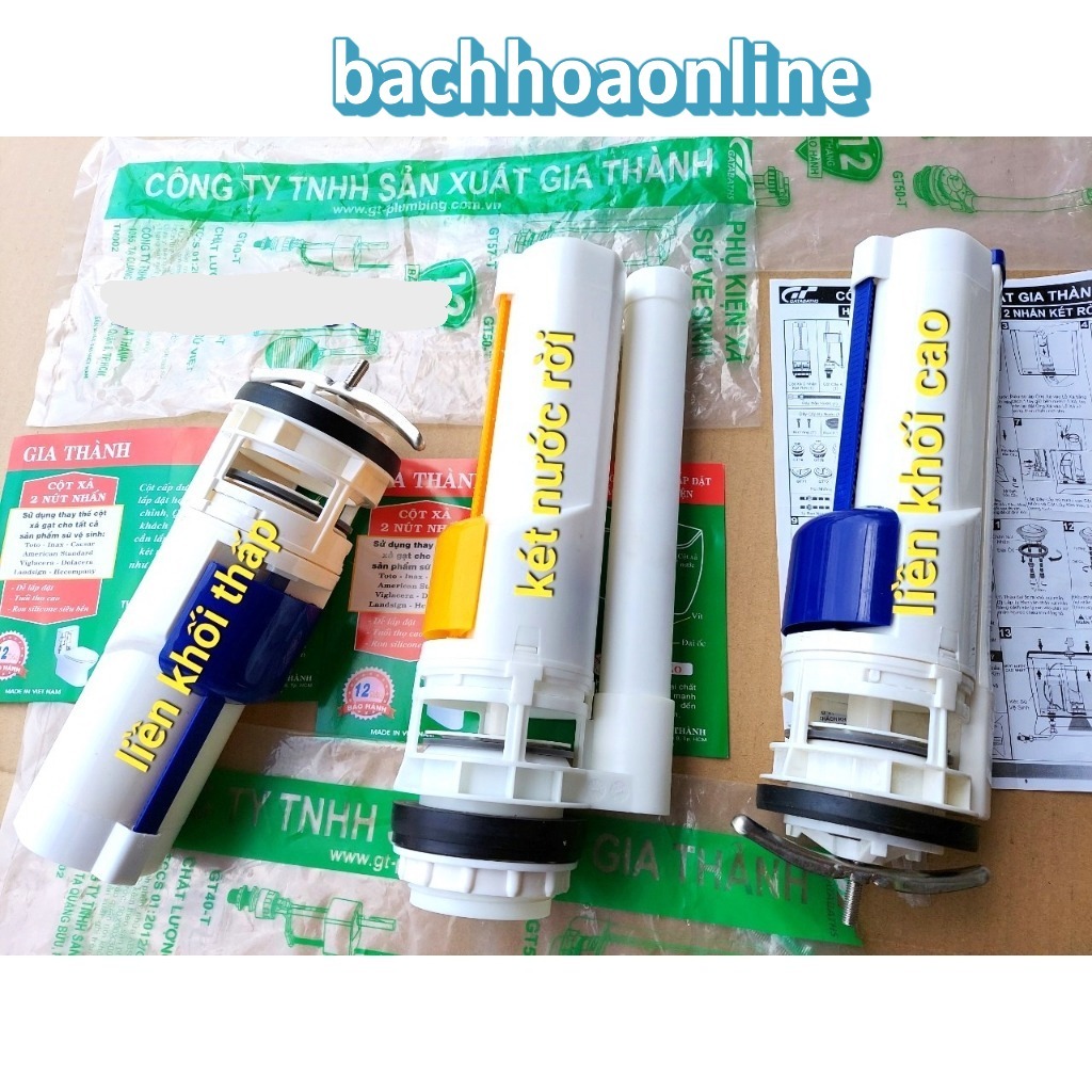bộ xả 2 nút nhấn bồn cầu các loại