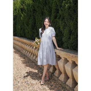 [MỚI] Váy Bầu Đuôi Cá Joamom Cổ Phối Nơ Chất Chéo Hàn Nhẹ Nhàng Thanh Lịch Dễ Dàng Tỏa Sáng Mọi Dịp - JTVB147