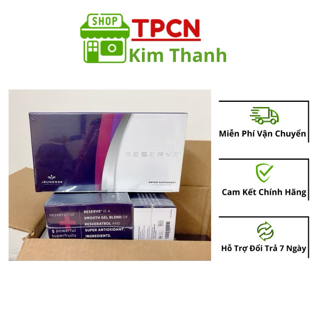 Tế bào gốc Reserve Jeunesse kho Mỹ hộp 30 gói - Giúp trẻ hoá tế bào và tăng cường sức đề kháng