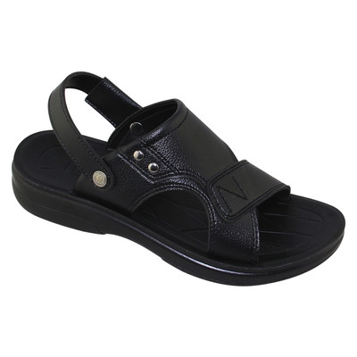 Sandal đế bằng nam Bita's SUM.130 (Đen + Nâu + Vàng bò)