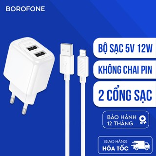 Bộ sạc iphone Hoco CS51A 12W 2 cổng USB 2.4A sạc 2 thiết bị