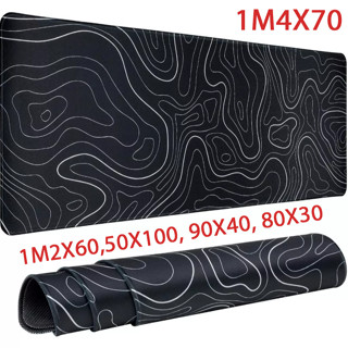 Lót chuột khổ cực lớn 1m4x70 full size, deskmat, pad chuột họa tiết tophography chống trơn trượt