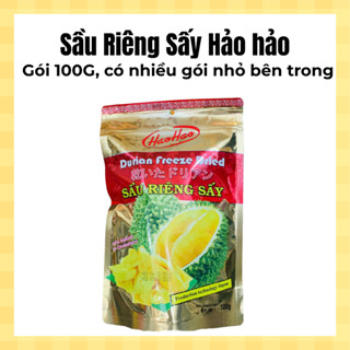 Sầu Riêng Sấy Hảo Hảo, giòn ngọt (Gói 100GR, có nhiều gói nhỏ bên trong) - Date luôn mới