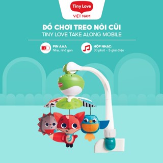 Đồ chơi treo nôi cũi cho bé Tiny Love Take Along Mobile - 5 giai điệu nhạc, có kẹp xe đẩy tiện lợi