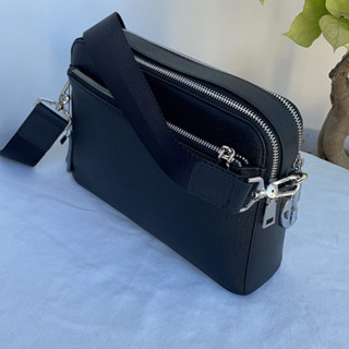 Clutch cầm tay, đeo chéo Nam da bò khóa số bảo mật, clutch 2 ngăn khoá chính