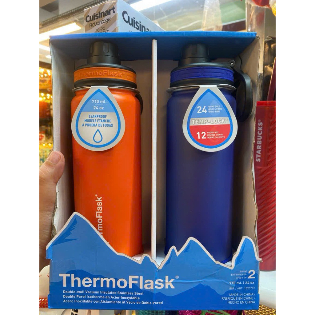 Bình giữ nhiệt Thermoflask chính hãng 710ml chất liệu thép không rỉ
