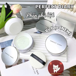 [PERFECT DIARY] (NEW) Phấn Phủ Bột Perfect Diary Nắp Bạc Kiềm Dầu Phiên Bản Mới, 7g