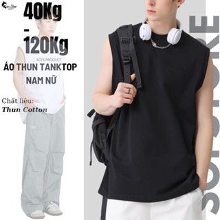 40-105KG Áo Nam Nữ Bigsize Sát Nách/Ba Lỗ/Tanktop Thời Trang Sói Menswear Cổ Tròn Unisex - MÃ 11
