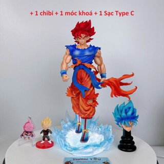 Mô Hình GOKU SSJ BLUE ,GOKU GOD - JG STUDIO 33CM Ongchumohinh888 MH1688