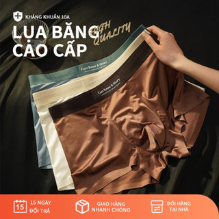 CavidKarrie lụa băng cao cấp quần lót đùi nam boxer thun lạnh Kháng khuẩn hoáng khí