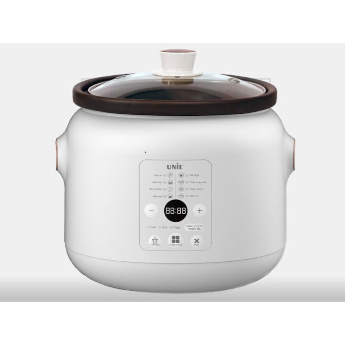 Nồi kho hầm chuyên dụng UNIE USC208 dung tích 2L, lòng nồi gốm Ceramic, hẹn giờ 24 tiếng