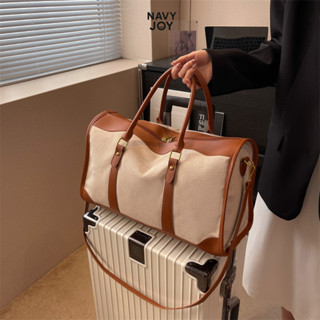 Túi Du Lịch, Túi Đựng Quần Áo NAVY JOY Xách Hành Lý Chất Liệu Da PU Cao Cấp Màu Đen/Nâu DL10