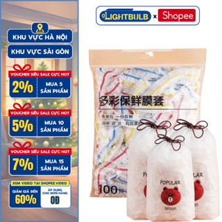  Set 350 Túi Bọc Thực Phẩm Gia Dụng Dùng Một Lần Với Nắp Phim Bảo Quản Miệng Đàn Hồi Chống Bụi Ngăn Côn Trùng An Toàn 