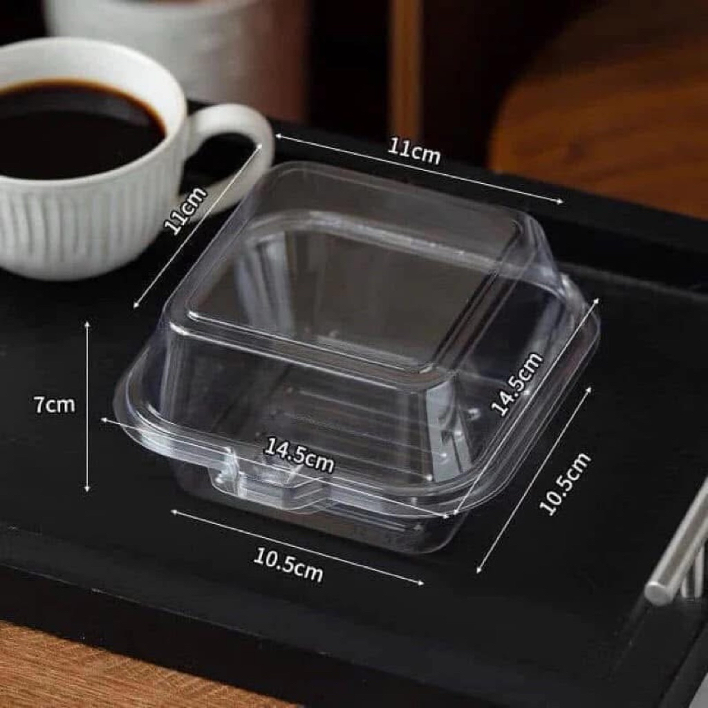 Set 50 hộp nhựa bento trong suốt
