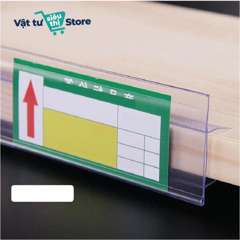 Nẹp kính, nẹp gỗ, nẹp nhựa siêu thị. Nẹp kính trên, Nẹp kệ 1cm. Nẹp kệ 2cm - Dài 1.2