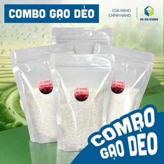 [COMBO GẠO DẺO] Combo 4 Túi Gạo Dẻo AGKF (ST21/Thơm Lài/Nàng Hoa/Lài Sữa) - An Gia Khang Food (400G/Túi)